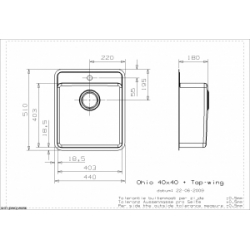 Zlewozmywak Reginox OHIO TAPWING 400x400 mm